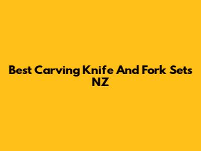 Best Carving Knife And Fork Sets NZ