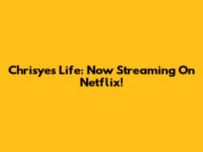 Chrisye's Life: Now Streaming On Netflix!