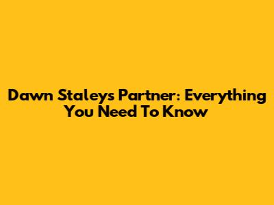 Dawn Staley's Partner: Everything You Need To Know