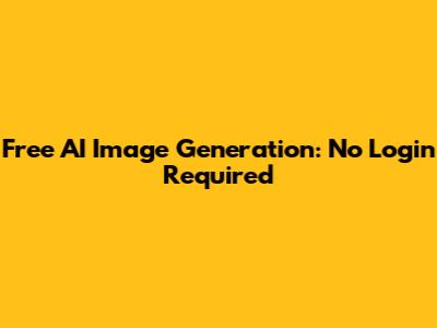 Free AI Image Generation: No Login Required