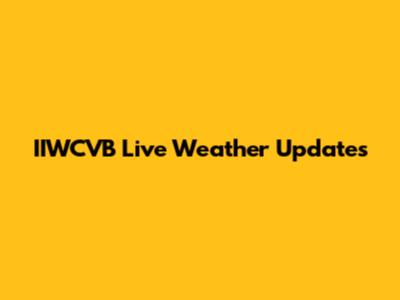 IIWCVB Live Weather Updates