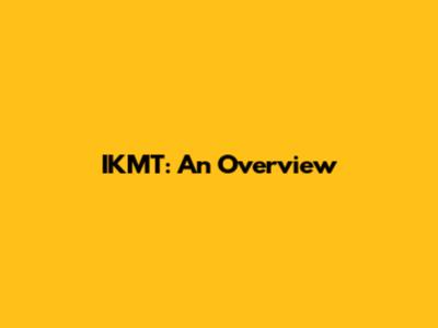 IKMT: An Overview