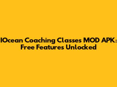 IOcean Coaching Classes MOD APK: Free Features Unlocked