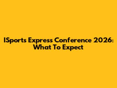 ISports Express Conference 2026: What To Expect
