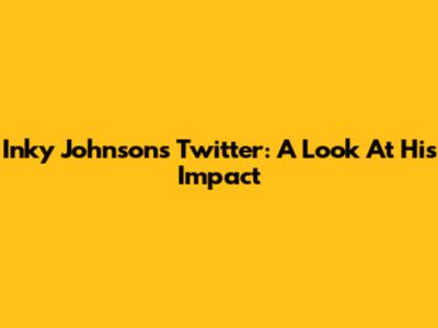 Inky Johnson's Twitter: A Look At His Impact