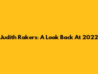 Judith Rakers: A Look Back At 2022