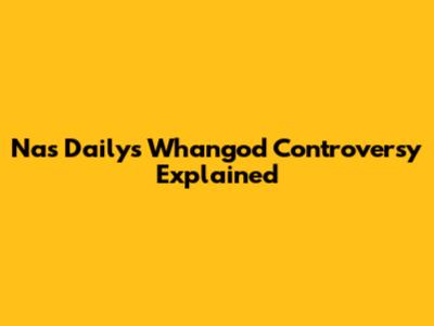 Nas Daily's Whangod Controversy Explained