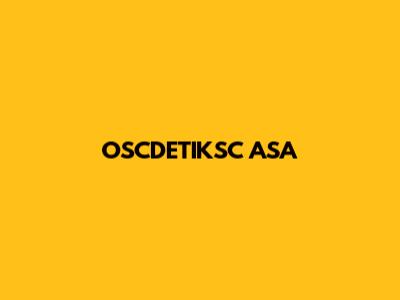 OSCDETIKSC ASA