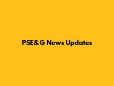 PSE&G News Updates
