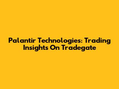 Palantir Technologies: Trading Insights On Tradegate