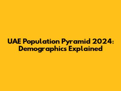 UAE Population Pyramid 2024: Demographics Explained